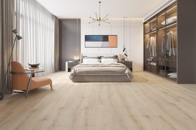 A diverse selection of flooring materials suitable for Texas homes, including hardwood, tile, laminate, and vinyl, with considerations for climate and durability.
